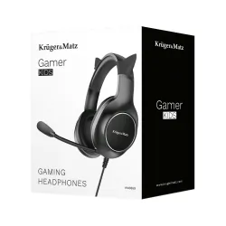 Gamingowe słuchawki nauszne dla dzieci Kruger&amp;Matz Gamer Kids kolor czarny