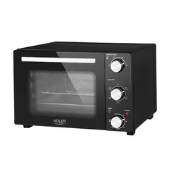 Piekarnik elektryczny 22 L Adler AD 6024   blacha do pieczenia   ruszt z uchwytem