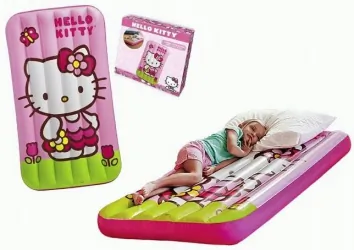 Nadmuchiwany materac łóżko dziecięce Hello Kitty Intex 88cm x 157cm x 18cm