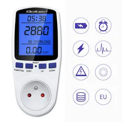 Watomierz licznik zużycia energii PM0626 Qoltec 3680W 16A LCD