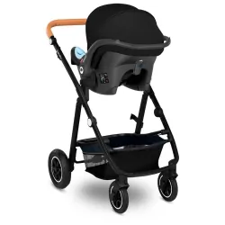 Wózek wielofunkcyjny LIONELO AMBER 3 w 1 spacerówka + gondola + nosidełko ASTRID + torba + akcesoria - granatowy