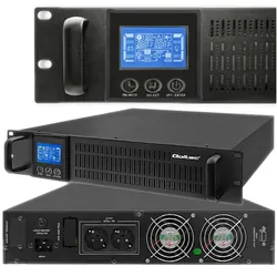 Zasilacz awaryjny UPS RACK Qoltec 2KVA 1600W On-line LCD SINUS   soft