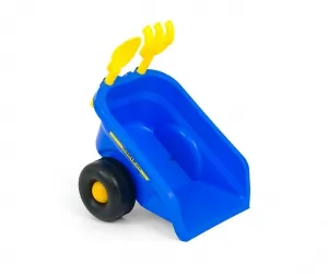 Jeździk Milly Mally niebieski traktor z przyczepką
