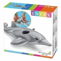 Materac zabawka do pływania dmuchany delfin XXL INTEX 201cm x 76cm