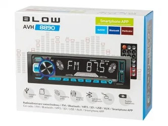 Radio samochodowe BLOW AVH-8890 Bluetooth 2xUSB aplikacja + pilot