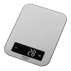 Elektroniczna metalowa waga kuchenna inox Mesko MS 3169 black do 5 kg