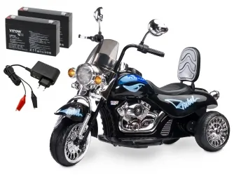 Motocykl motor na akumulator Caretero Toyz Rebel akumulatorowiec + akumulator + ładowarka - czarny
