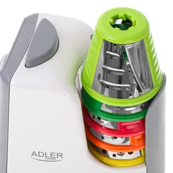 Elektryczna szatkownica do warzyw Adler AD 4815 z 5 nasadkami