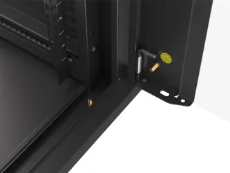 Szafa instalacyjna RACK wisząca 19'' 15U 570x450 drzwi szklane Lanberg  - czarna