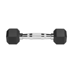 Hantle żeliwne gumowane HEX 2x 1kg REBEL ACTIVE