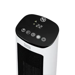 Termowentylator kolumnowy grzejnik PTC Teesa z imitacją kominka 1000W/2000W