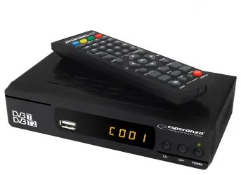 Cyfrowy zestaw DVB-T antena pokojowa + tuner DVB-T/T2 EV104