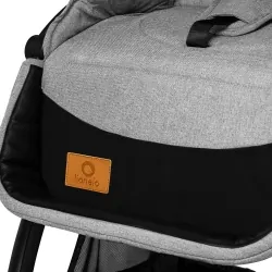 Wózek spacerowy LIONELO DANI szary + ocieplacz na nóżki