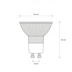 Żarówka LED GU10 1,2W AC230V, 100lm,WW,blister