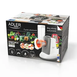 Elektryczna szatkownica do warzyw Adler AD 4815 z 5 nasadkami