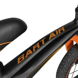 Rowerek biegowy Lionelo BART AIR 12" pompowane koła rama magnezowa - pomarańczowo czarny