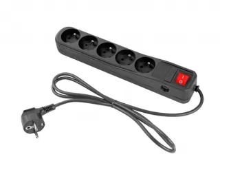 Listwa zasilająca NATEC EXTREME MEDIA SP5 3m 5X 230V PL czarna