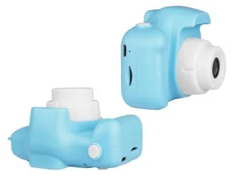 Zestaw dla dzieci kamera aparat Forever Smile SKC-100 + zegarek smartwatch Q12 niebieski