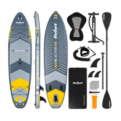 Deska SUP REBEL ACTIVE pompowana zestaw - szary