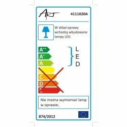 Przenośna lampa LED zewnętrzna ART 10W IP65 4.4Ah car plug 230Vcharger 4000K