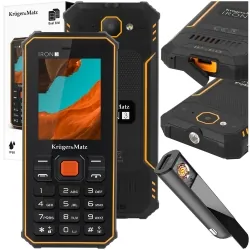 Telefon Kruger&amp;Matz IRON 3 niezniszczalny DUAL SIM bluetooth IP68 + ładowarka samochodowa z zapalniczką