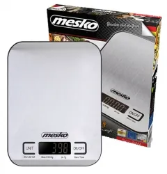 Elektroniczna metalowa waga kuchenna inox Mesko MS 3169 black do 5 kg