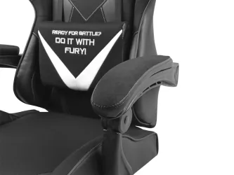 Fotel GAMINGOWY FURY  AVENGER L czarno -biały