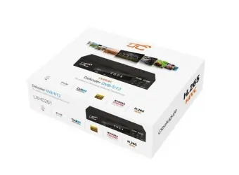Tuner cyfrowy LTC  DVB-T2 H.265 HEVC z programowalnym pilotem