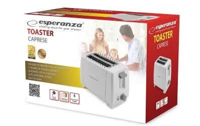 Toster na 2 kromki Esperanza CAPRESE 600W