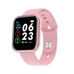 Zegarek smartwatch opaska sportowa Y68S - różowy