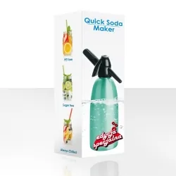 Saturator syfon do wody QUICK SODA SA-01D czerwony 1L