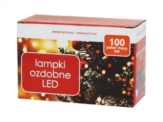 Lampki ozdobne choinkowe niebieskie Led 100szt 8m