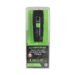 Akumulatorowa lampka rowerowa LED na przód Esperanza SCORPIUS PRO 1750 lx