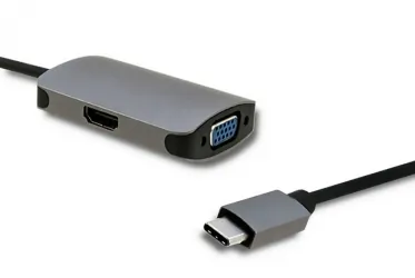 Adapter USB 3.1 C Qoltec HDMI VGA