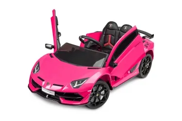 Samochód auto na akumulator Caretero Toyz Lamborghini Aventador SVJ akumulatorowiec + pilot zdalnego sterowania - różowy