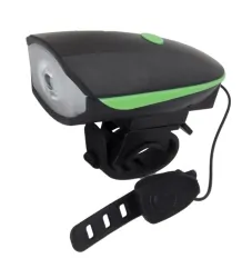 Zestaw lampka rowerowa LED na przód i tył Esperanza ALFARD z dzwonkiem + POLARIS USB