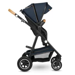 Wózek wielofunkcyjny LIONELO AMBER 2 w 1 spacerówka + gondola + torba + akcesoria - granatowy