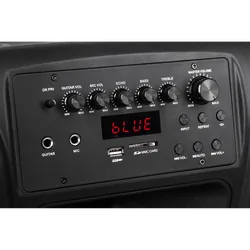 Głośnik kolumna aktywna Bluetooth Azusa 15" 120W SD USB   2 mikrofony bezprzewodowe   pilot