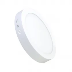 Panel LED okrągły 205x30mm 18W natynkowy sufitowy 4000K-W - biały