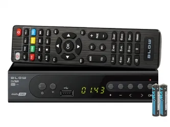 Tuner cyfrowy dekoder DVB-T2 BLOW 4625FHD H.265/HEVC Ethernet