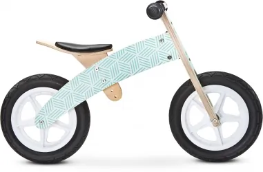 Rowerek biegowy drewniany Caretero Toyz Woody koła 12&quot; - miętowy