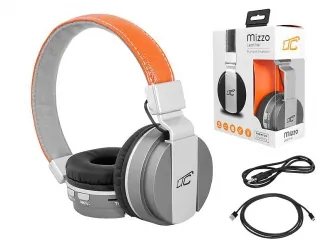 Słuchawki bezprzewodowe bluetooth LTC MIZZO mikrofon FM SD AUX - brązowe skórzane