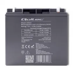 Akumulator AGM Qoltec 12V 17Ah HQ