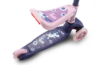 Hulajnoga trójkołowa 2w1 Caretero Toyz TIXI z siedziskiem - różowa