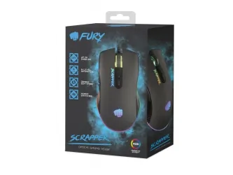 Mysz dla graczy FURY Scrapper 6400DPI RGB podświetlana gamingowa oprogramowanie