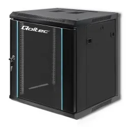 Szafa instalacyjna RACK Qoltec 19&#039;&#039; 12U 600 x 635 x 600 - czarna