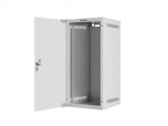 Szafa instalacyjna RACK wisząca 10'' 12U 280x310 drzwi szklane Lanberg (flat pack) - szara