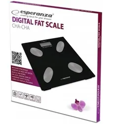 Elektroniczna waga łazienkowa analityczna Esperanza CHA-CHA czarna
