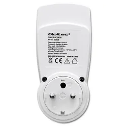 Elektroniczny programator czasowy PC0628 Qoltec 3680W 16A LCD