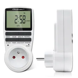Elektroniczny programator czasowy PC0628 Qoltec 3680W 16A LCD